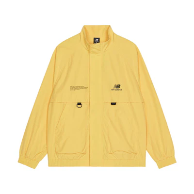 New Balance Solid Yellow Jacket with Letter Print Design AMJ13362-LHZ