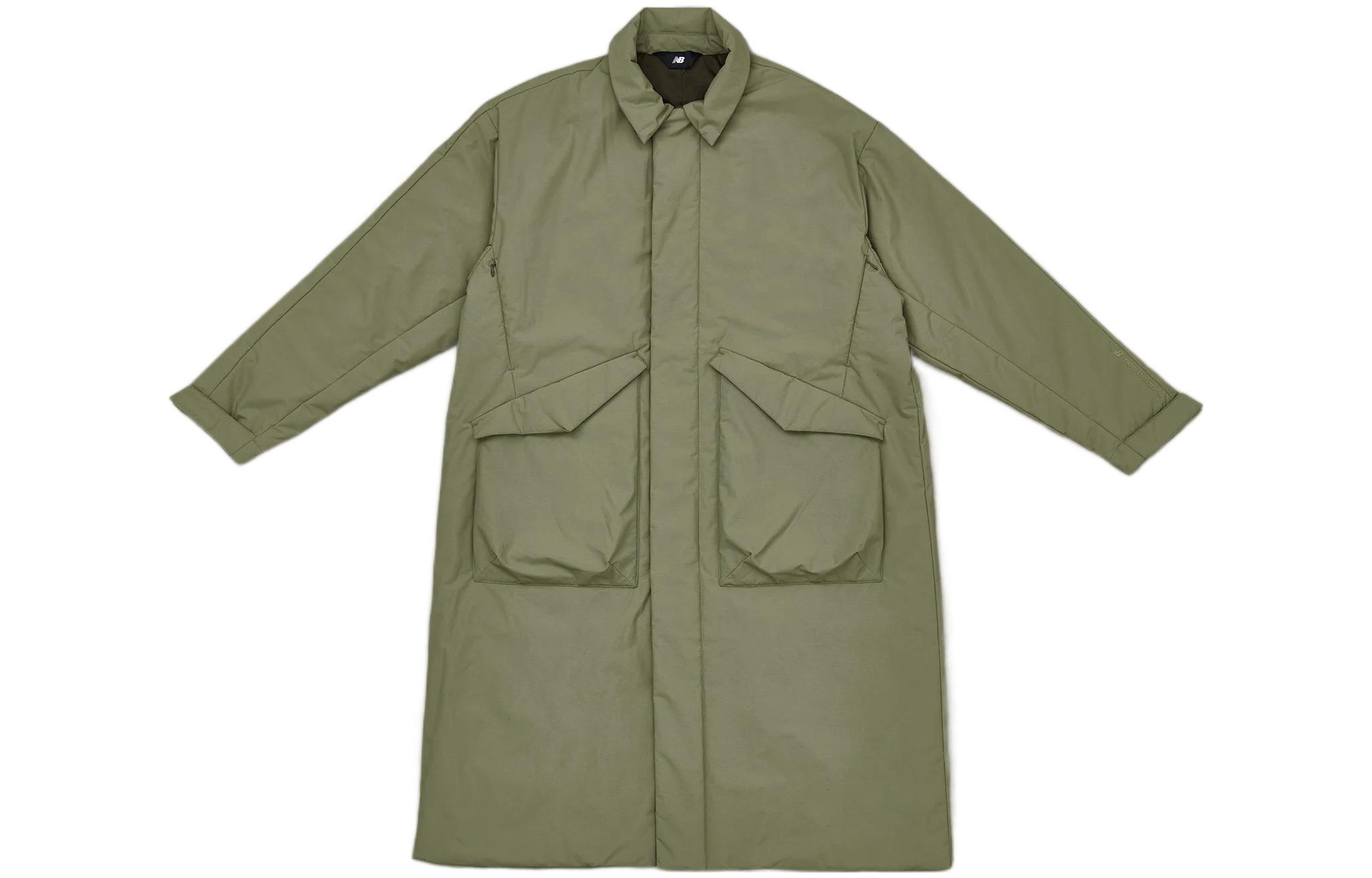 New Balance Soutein Long Coat Jacket Green AMJ25007-TCO