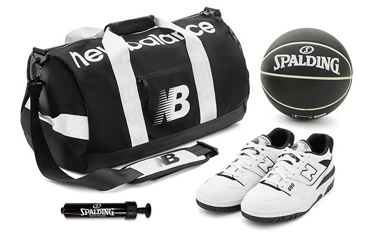Buy New Balance Spalding x 550 'Retro Basketball Hitam Putih' BB550HA1(S-BOX)