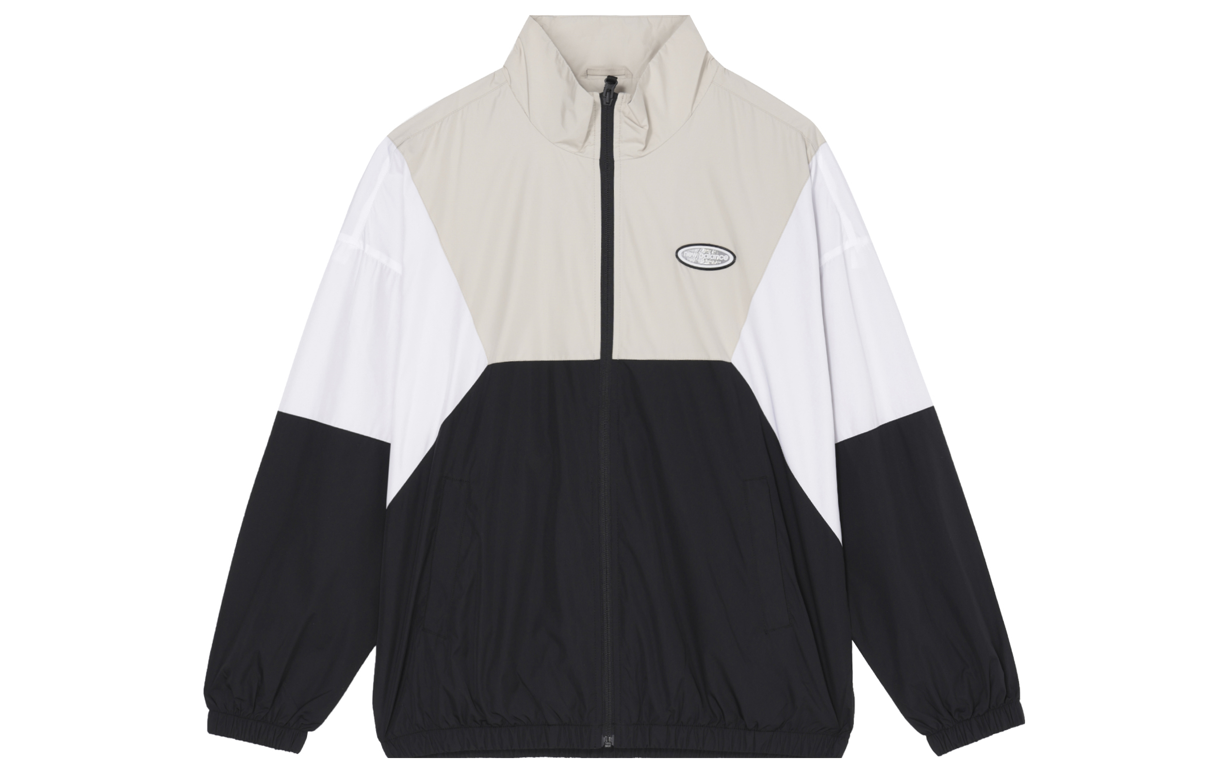 New Balance Spliced Stand-Collar Zip Jacket Unisex Black 5AC17123-BK