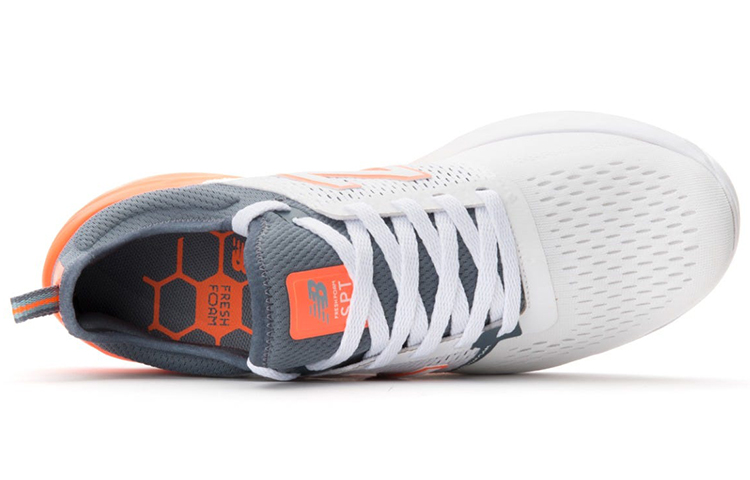 Lookbook New Balance Sport ''Weiß Orange Grau'' MSPTZW2