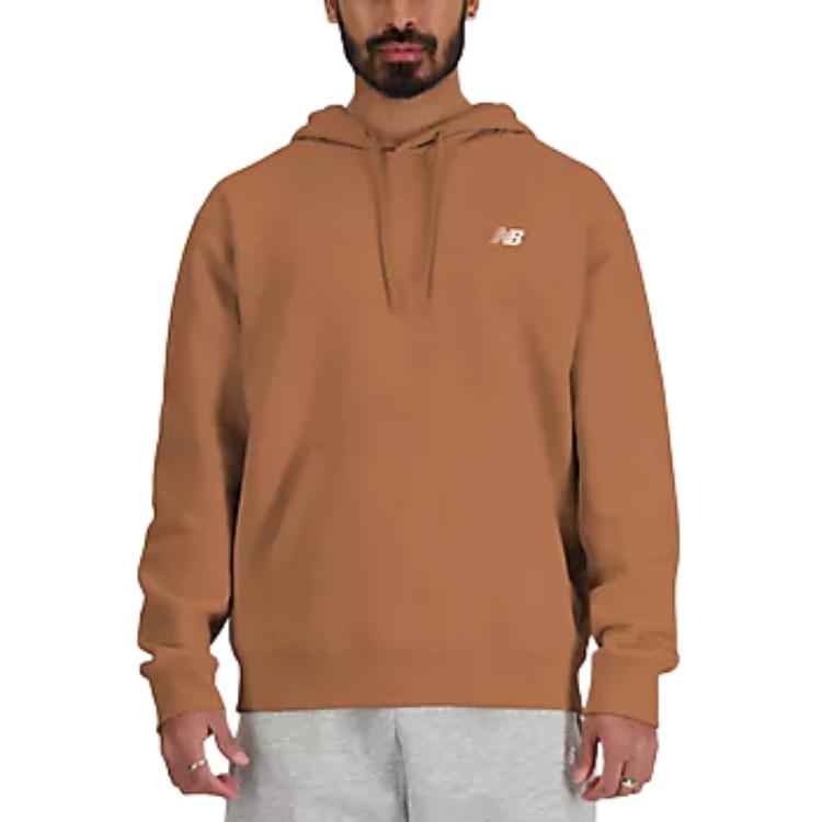 New Balance Sport Essentials French Terry Brown Hoodie Casual Pullover MT41508WUT
