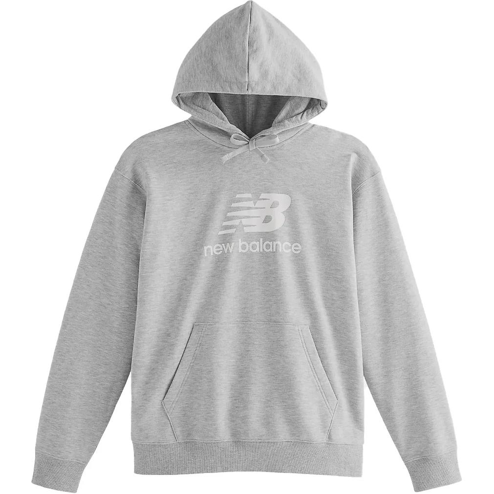 New Balance Sport Essentials French Terry Logo Hoodie Gray Long Sleeve MT41501-AG