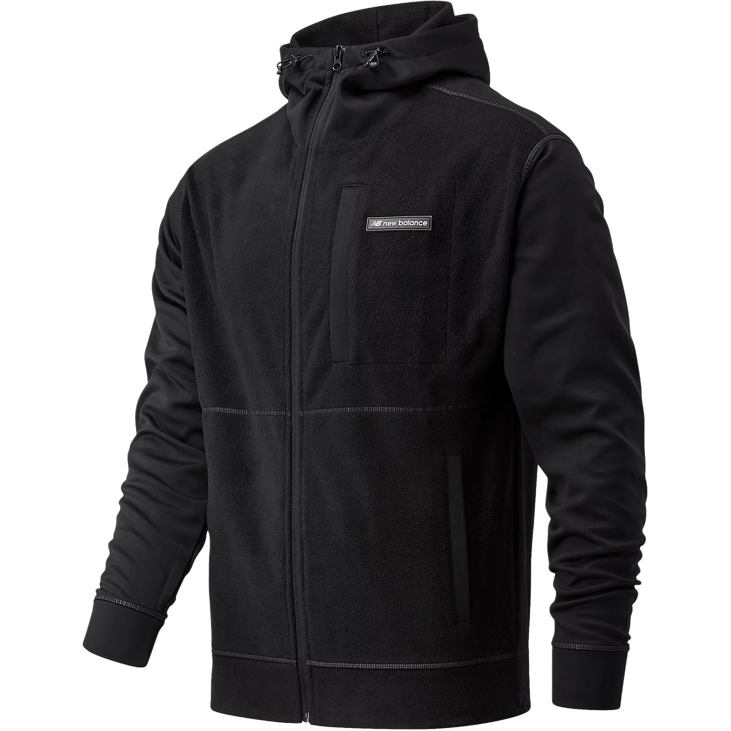 New Balance Sport Style Micro Fleece Hoodie Jacket Black MJ03518-BK