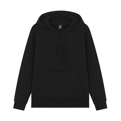 New Balance SS22 Classic Evergreen Black Embroidered Hoodie Unisex Casualwear AMT21570-BK