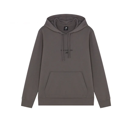 New Balance SS22 Classic Evergreen Brown Logo Hoodie Unisex Pullover AMT21570-CEL