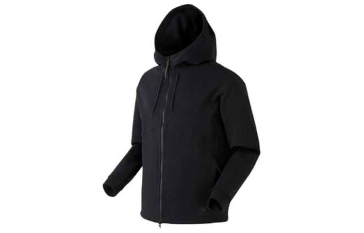 New Balance SS23 Graphic Air Cushion Hooded Zip Jacket Unisex Black NBMDB17003-19