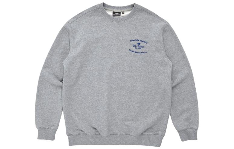 NEW BALANCE SS23 Grey Crewneck Logo Sweatshirt NBNCB3L023-15