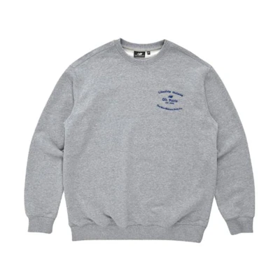 NEW BALANCE SS23 Grey Crewneck Logo Sweatshirt NBNCB3L023-15