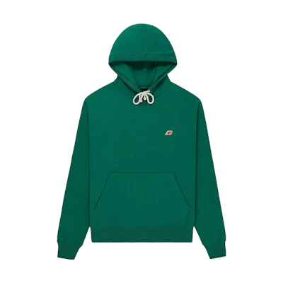 New Balance SS23 Made in USA Logo Hoodie Green Unisex Loose Fit MT21540ECS