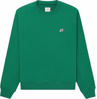 New Balance SS23 Made in USA Unisex Green Knit Logo Crewneck Sweatshirt MT21541-ECS New Balance SS23 Made in USA Unisex Green Knit Logo Crewneck Sweatshirt MT21541-ECS