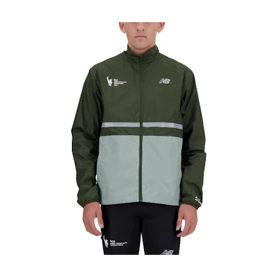 New Balance SS23 NYC Marathon Retro Track Jacket Green Long Sleeve MJ33200M-KOU