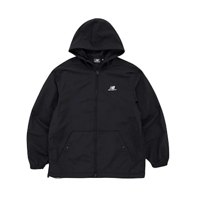 New Balance SS23 Oversized Black Hooded Windbreaker Jacket NBNAB21023-19