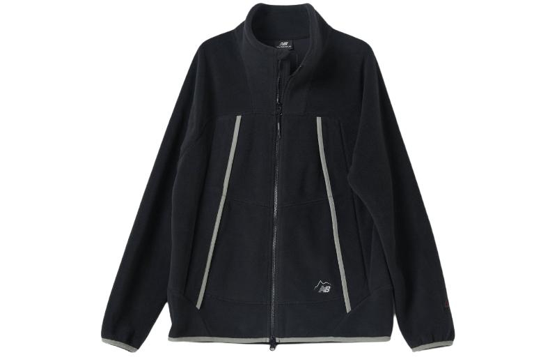 New Balance SS24 Full-Zip Solid Black Fitted Jacket NBMDD49013-19