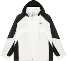 Order New Balance SS25 黑色防水防風戶外外套 男女休閒版型 NAE31141-BK