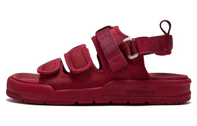 New Balance Stripes Casual Style Unisex Logo Sandals Red SD3205EDD