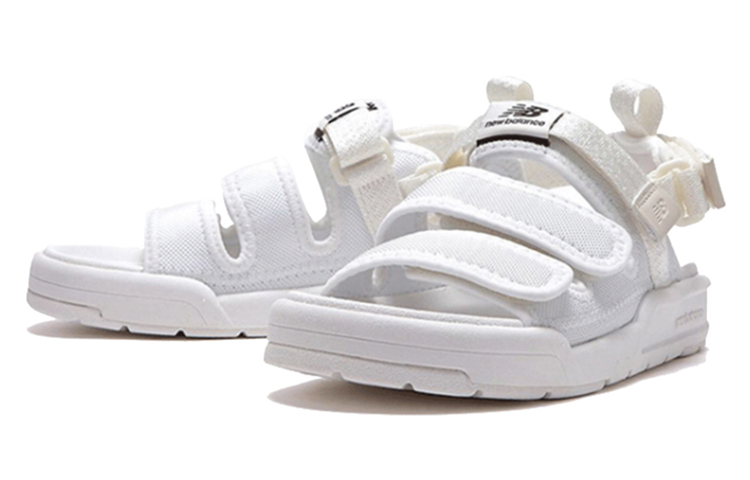 Order New Balance Stripes Unisex Logo Sandalen Wit Casual Style SD3205ECC
