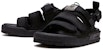 New Balance Selipar Logo Unisex Gaya Kasual Hitam Berbelang SD3205EBB