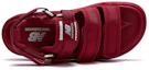 Lookbook New Balance Sandales Rouges Unisexe Style Décontracté À Rayures et Logo SD3205EDD