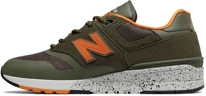 New Balance Suede 597 'Hijau Army Oranye Hitam' ML597SKJ Buy New Balance Suede 597 'Hijau Army Oranye Hitam' ML597SKJ