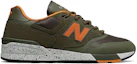 Order New Balance Suede 597 ''Legergroen Oranje Zwart'' ML597SKJ