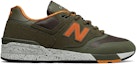 Order New Balance Suede 597 'Hijau Army Oranye Hitam' ML597SKJ