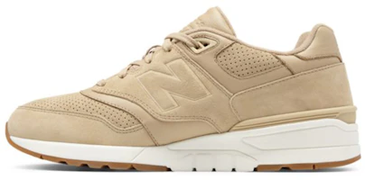 New Balance Suede 597 Series Sneakers Brown 'Light White' ML597SKH New Balance Suede 597 Series Sneakers Brown 'Light White' ML597SKH