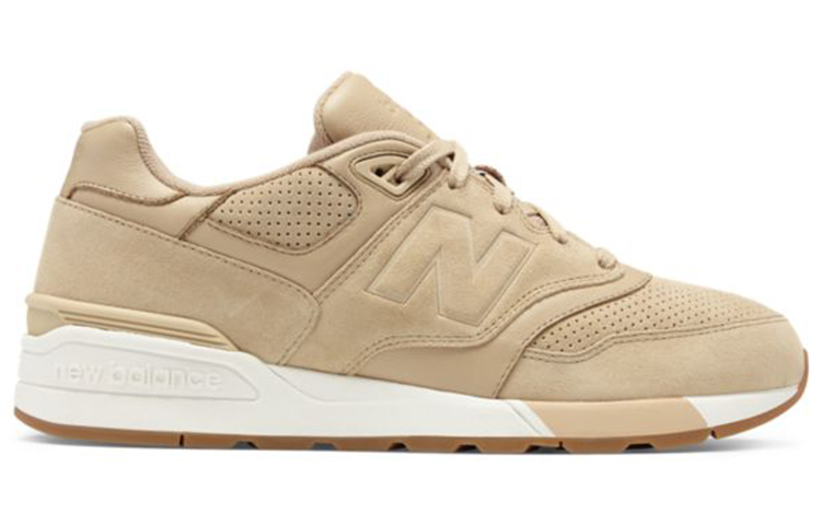 Order Sneakers New Balance Suede 597 Seri Coklat 'Light White' ML597SKH