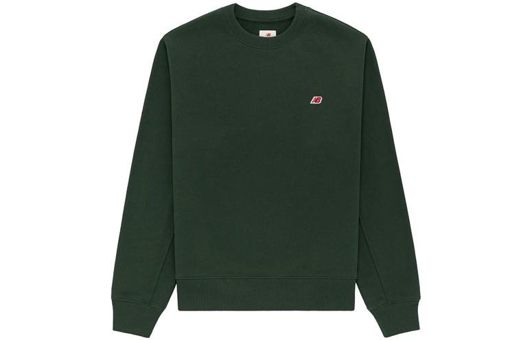 New Balance Teddy Made Green Crewneck Sweatshirt Unisex Casual Fall Wear MT21541-MTN