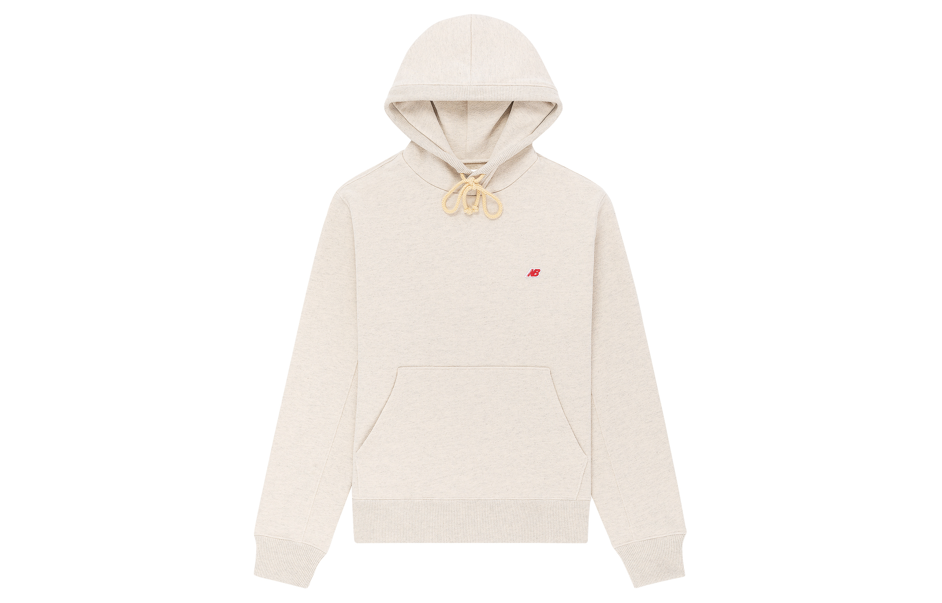 New Balance Teddy Made Logo Hoodie Unisex Beige Casual Sweatshirt Autumn Style MT21540-OTH