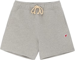 New Balance Teddy Made Logo Minimalist Straight-Fit Shorts Unisex Light Grey. MS21548-AG New Balance Teddy Made Logo Minimalist Straight-Fit Shorts Unisex Light Grey. MS21548-AG