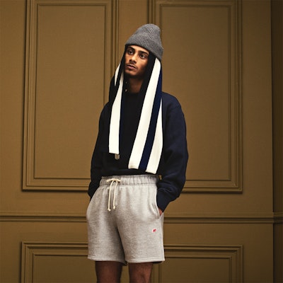 New Balance Teddy Made 極簡直筒短褲 男女款 淺灰色 MS21548-AG Lookbook New Balance Teddy Made 極簡直筒短褲 男女款 淺灰色 MS21548-AG