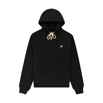 New Balance Teddy Made Series Logo Hoodie Black Unisex Casual Sweatshirt MT21540-BK