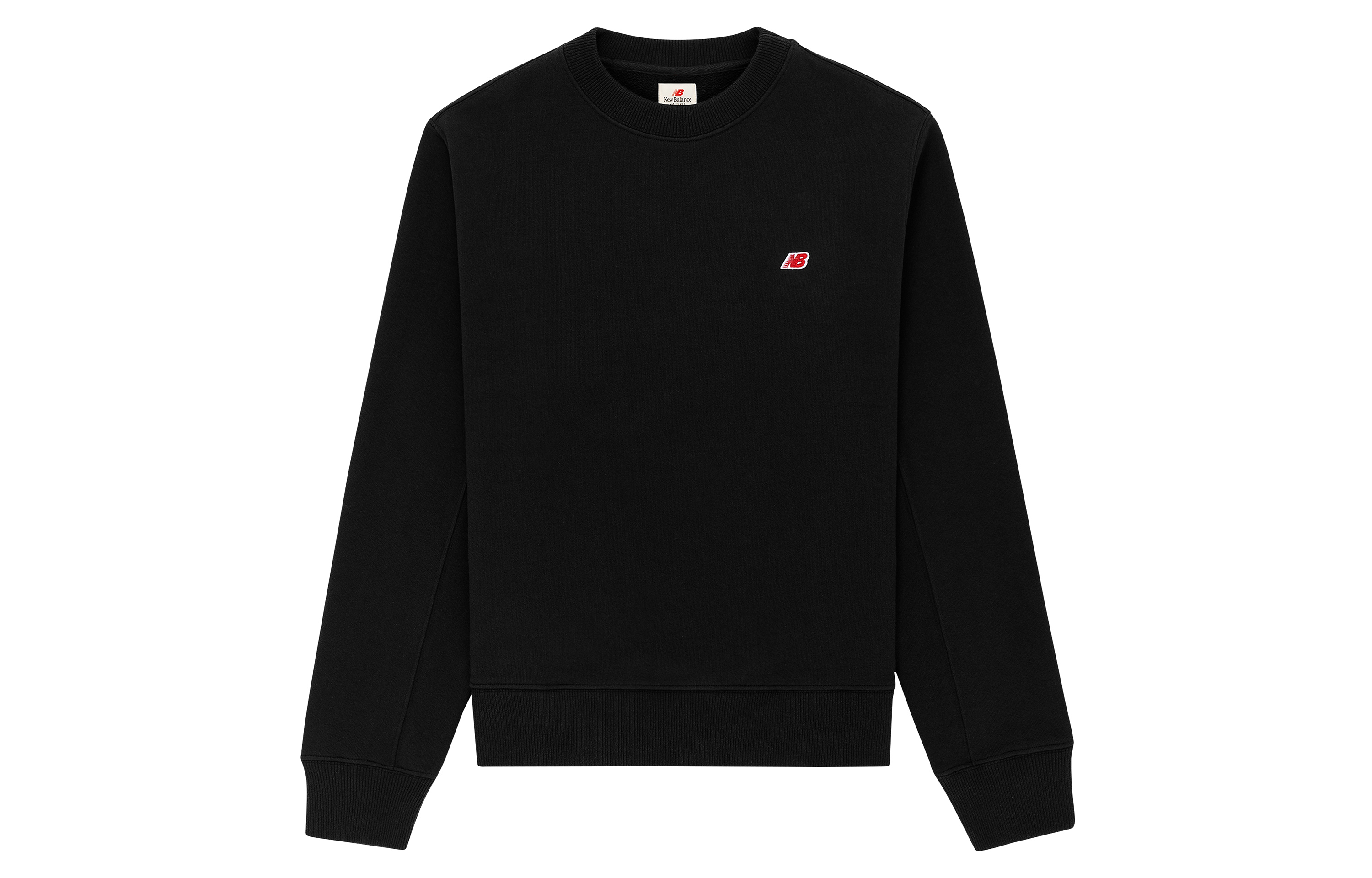 Order New Balance Teddy Made 男女款黑色標誌休閒運動衛衣 MT21541-BK