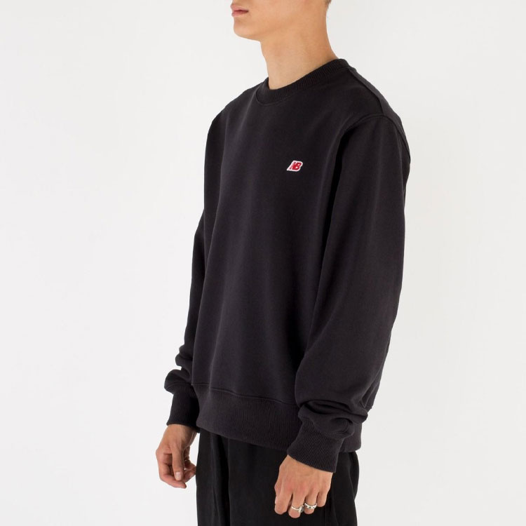 Purchase New Balance Teddy Made 男女款黑色標誌休閒運動衛衣 MT21541-BK