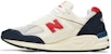 New Balance Teddy Santis x 990v2 Made in USA 'Navy Sea Salt' Lelaki/Wanita M990TA2