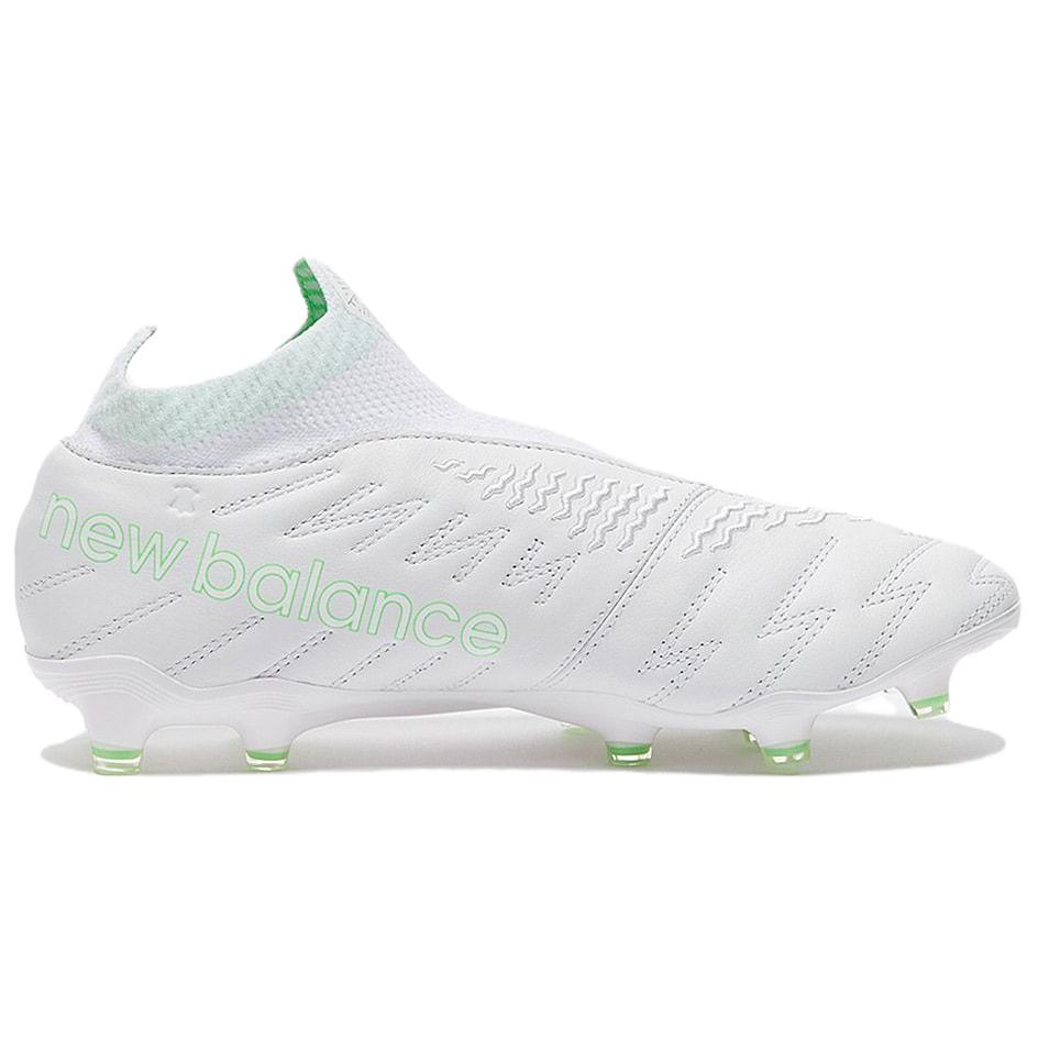 Order New Balance Tekela V3+ Pro 皮革 FG TRI-AURA 減震防滑 足球鞋 男款 白綠