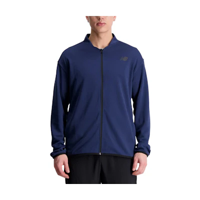 New Balance Tenacity Grit DRY Navy Blue Sweat-Wicking Zip Jacket MJ33129-NNY