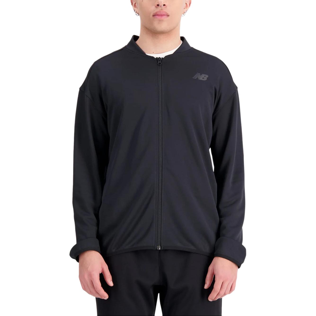 New Balance Tenacity Grit DRY Sweat-Wicking Zip Jacket Men’s Black MJ33129-BK