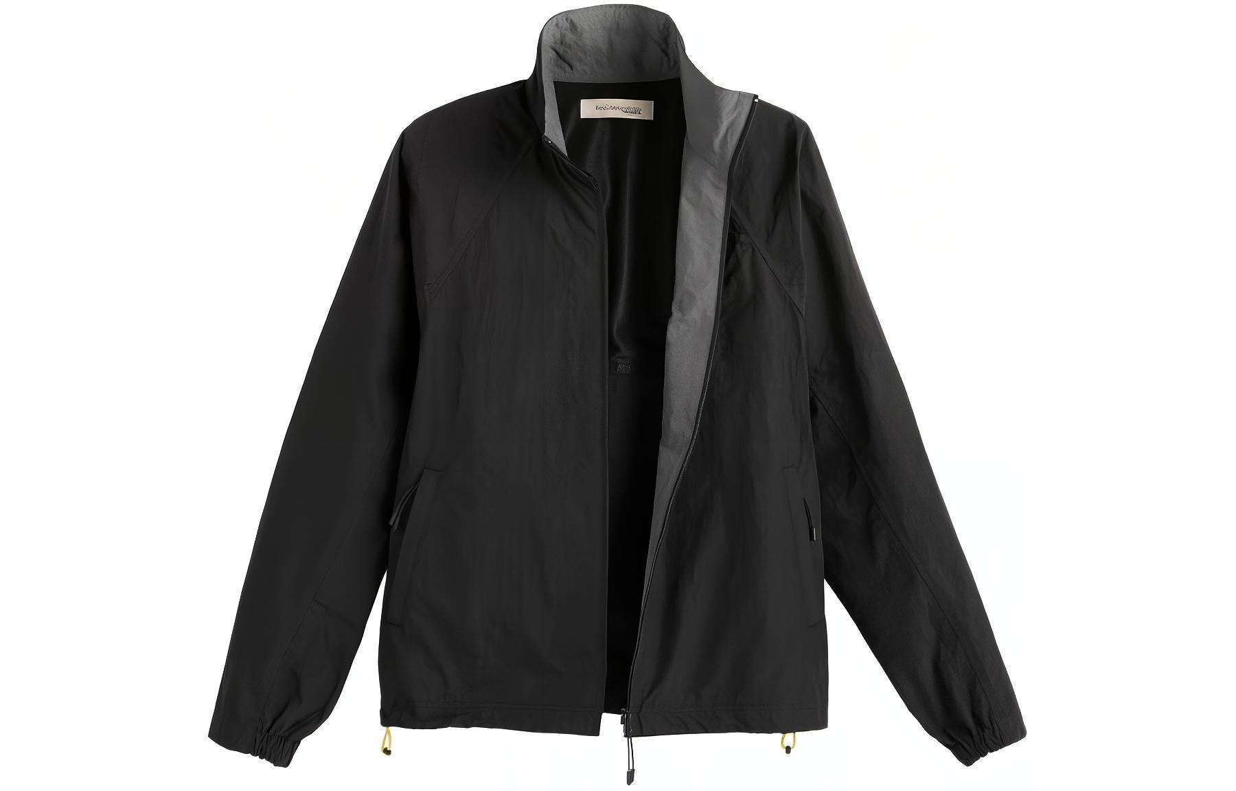 Shop 뉴발란스 도쿄 디자인 스튜디오 자수 통기성 집업 재킷 블랙 유니섹스 UJ45170-BK