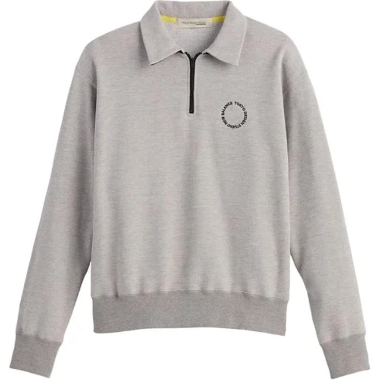 New Balance TOKYO DESIGN STUDIO Logo Relaxed Fit Sweatshirt Unisex Light Gray UT45171-GYM