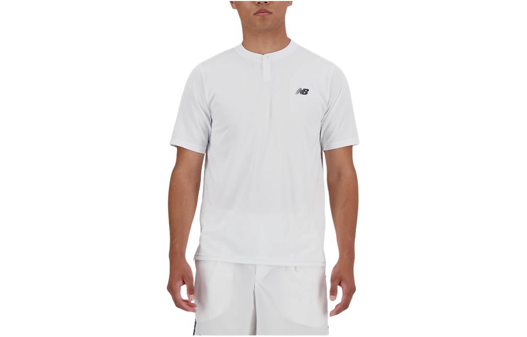 New Balance Tournament Graphic Crew Neck Tee  White Short Sleeve T-Shirt. MT41403-WT