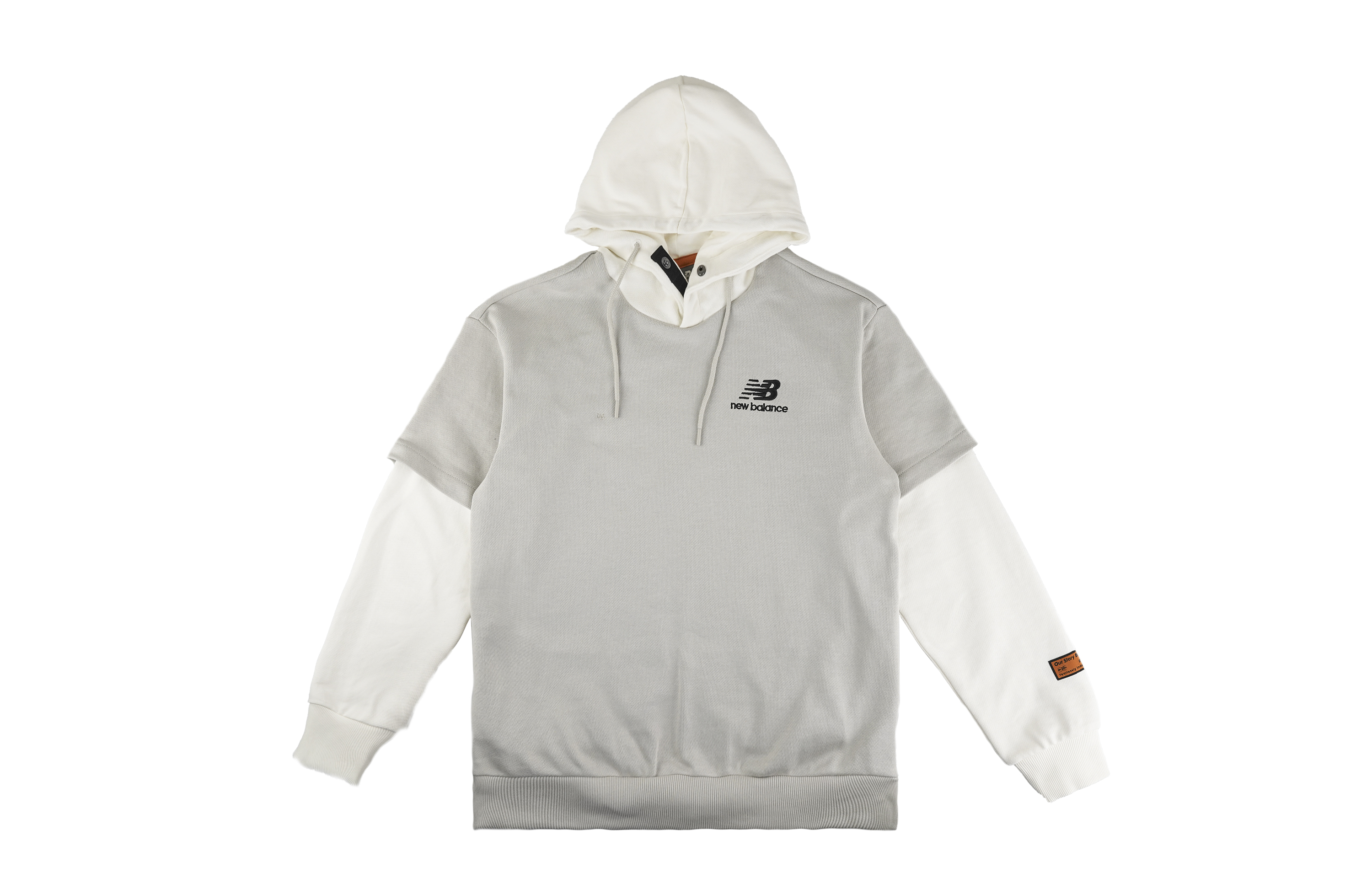 New Balance Two-Layer Pullover Casual Sweatshirt Couples - Light Grey NCA34023-BEI