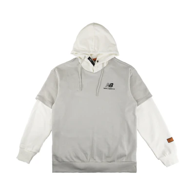 New Balance Two-Layer Pullover Casual Sweatshirt Couples - Light Grey NCA34023-BEI