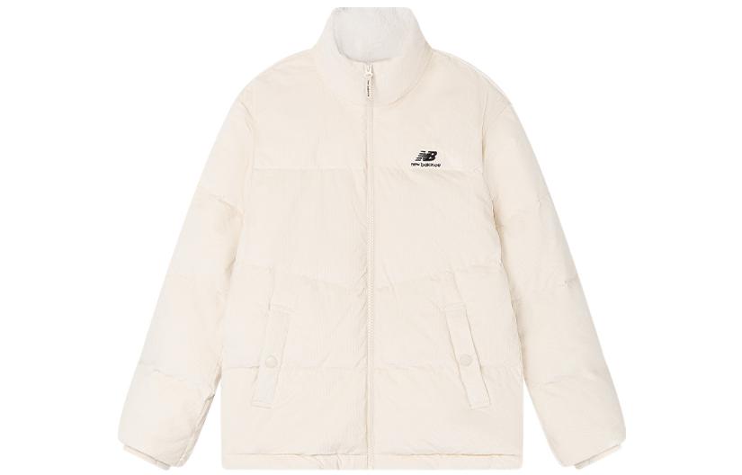 Order New Balance UNI Active Corduroy Logo Puffer Jacket Unisex - Off White 5PC44393-IV