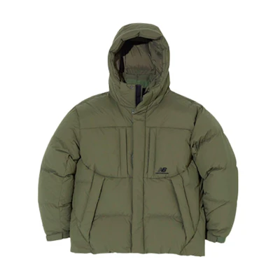 New Balance UNI FLYING Khaki Full-Zip Hoodie Jacket NBNPD42103-49