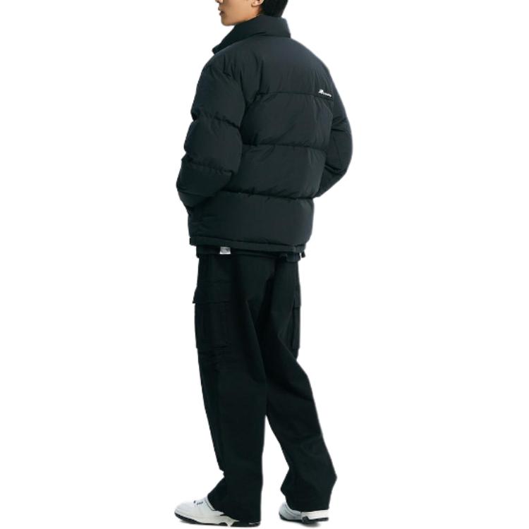 Purchase ニューバランス ユニセックス グースダウンジャケット ブラック ロゴプリント入り. NBNPD42913-19
