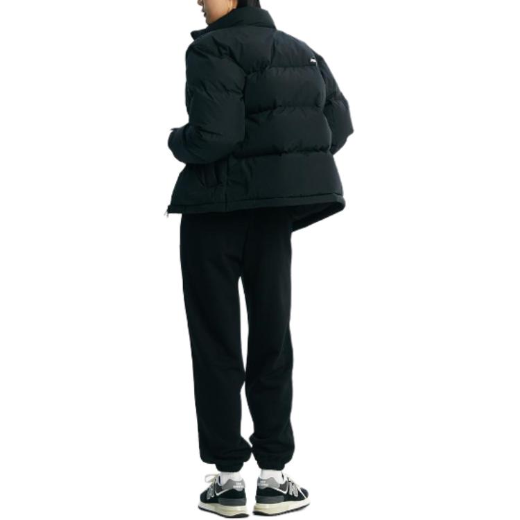 Details for ニューバランス ユニセックス グースダウンジャケット ブラック ロゴプリント入り. NBNPD42913-19