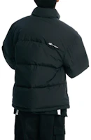 Cheap New Balance Unisex Active Goose Down Jacket Black with Letter Logo Print. NBNPD42913-19