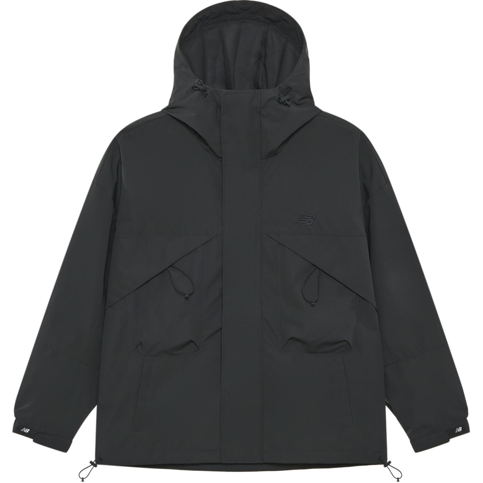 Order New Balance Jaket Training Unisex Berbahan Breathable Warna Charcoal Black AMJ43302-ACK